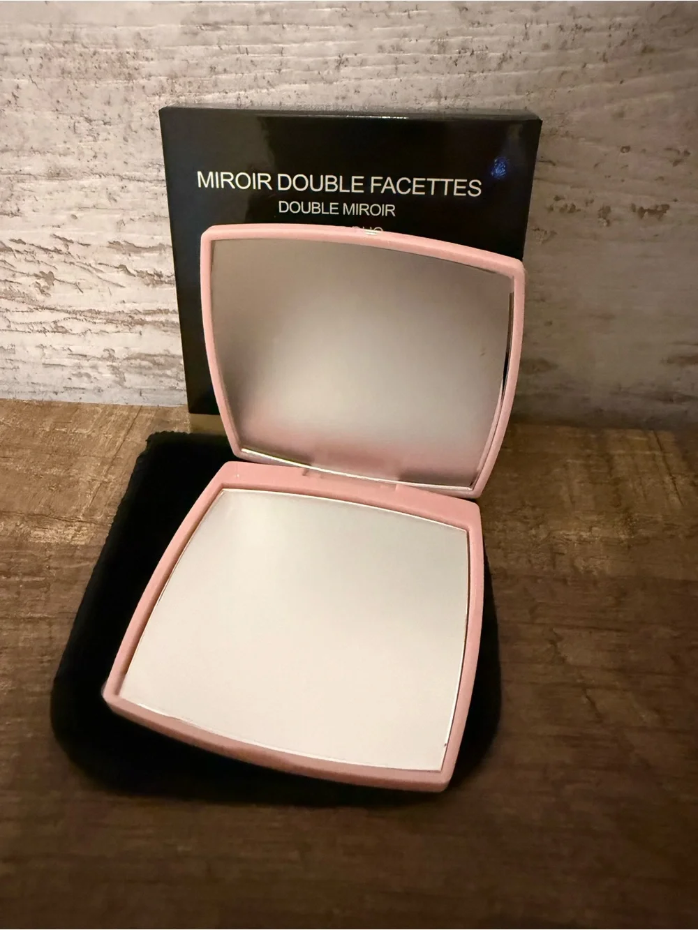 CHANEL beauty pink Compact Mirror double sided